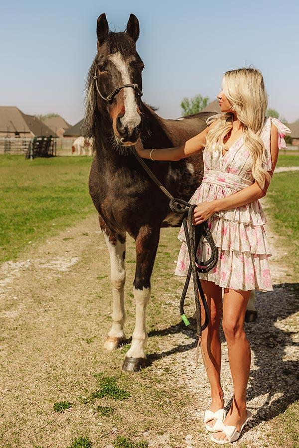 Chateau Vineyard Tiered Mini Dress Product Image