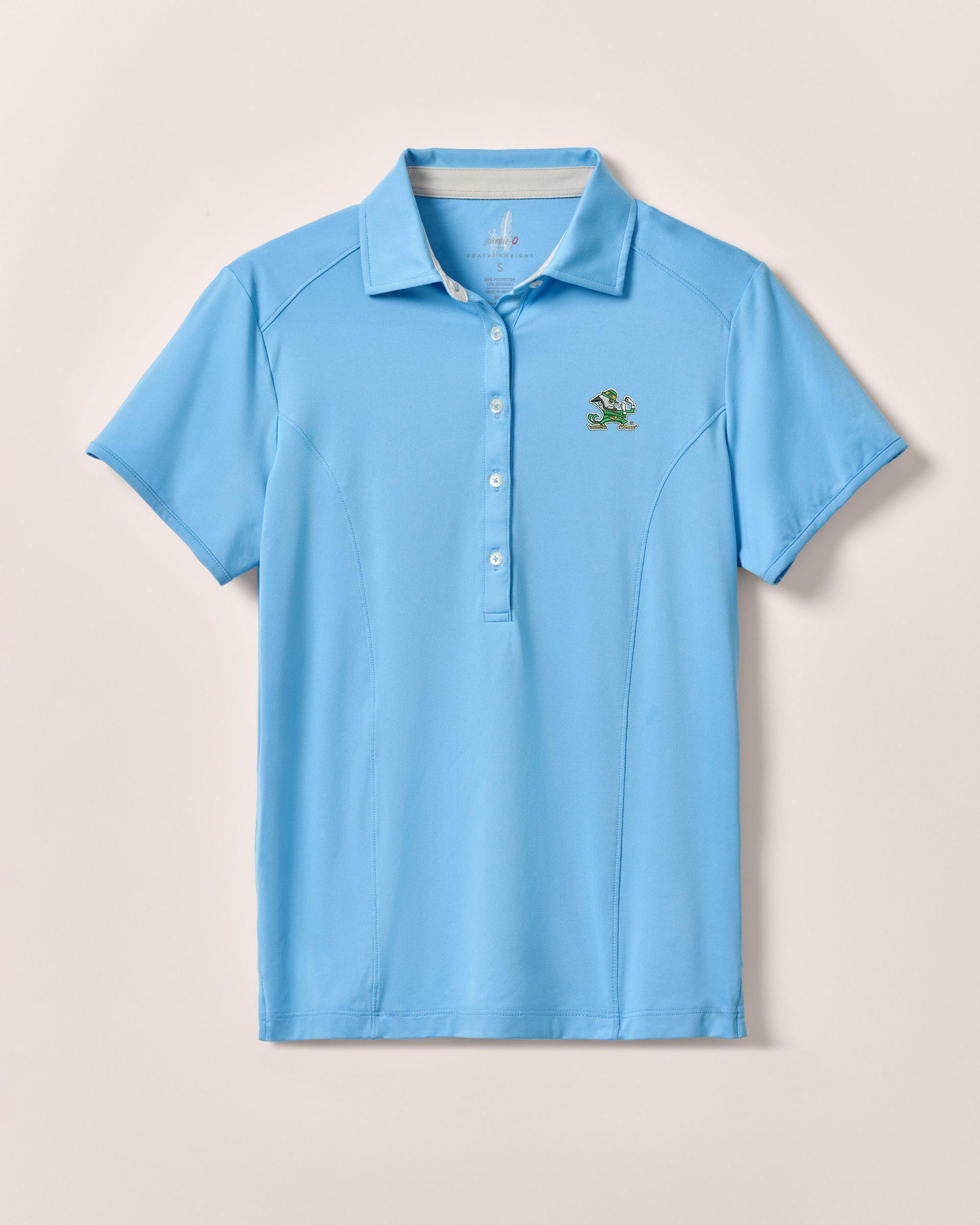 johnnie-O Womens Notre Dame Angela Performance Polo - Leprechaun Logo Product Image