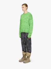 SPACE DYE CREWNECK SWEATER in green | JW Anderson US  Product Image