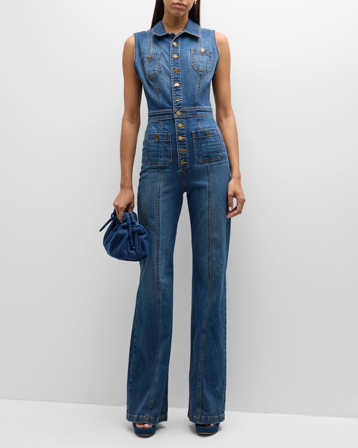 Carly Denim Jumpsuit Product Image