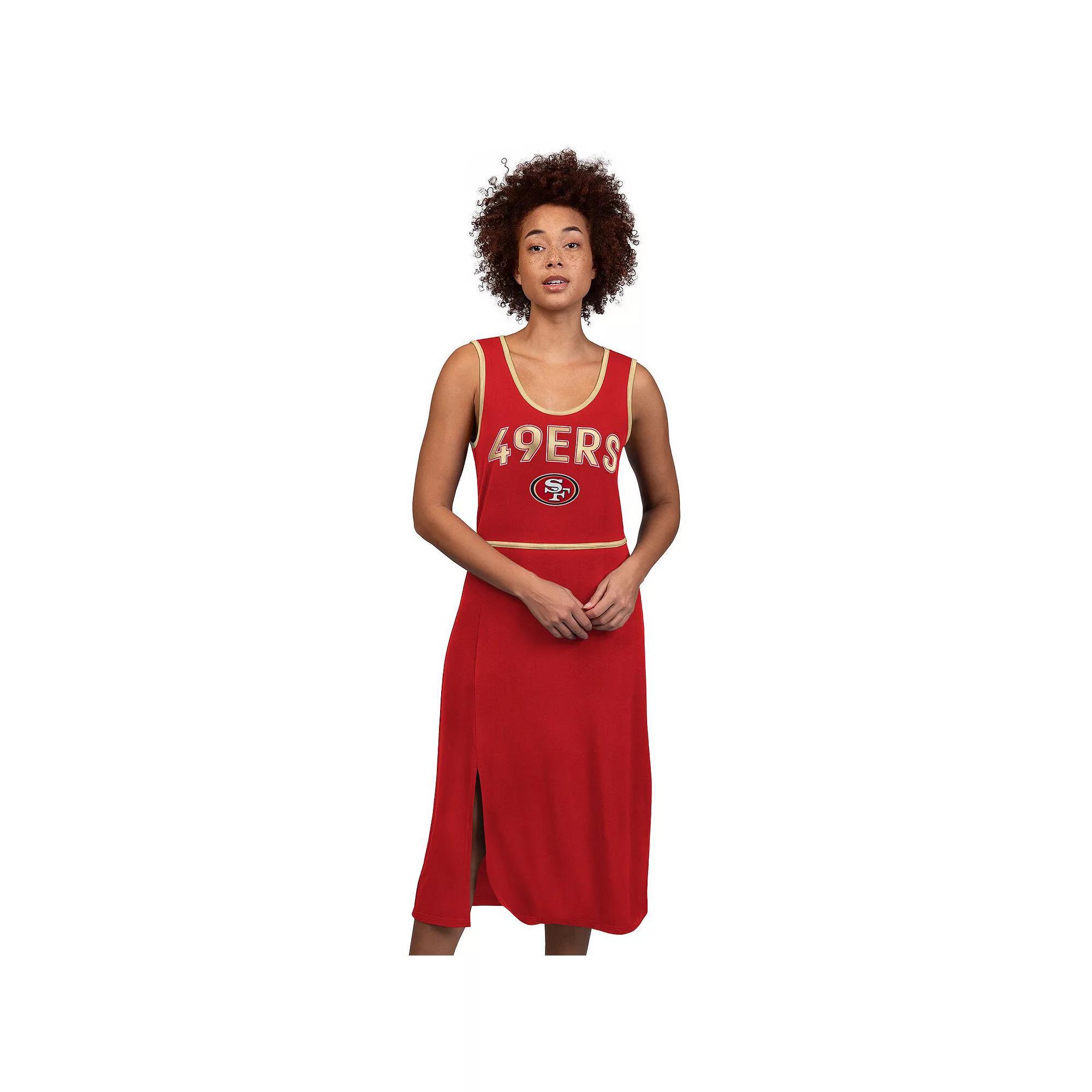Women's G-III 4Her by Carl Banks Scarlet San Francisco 49ers Center Field Maxi Dress,  Product Image