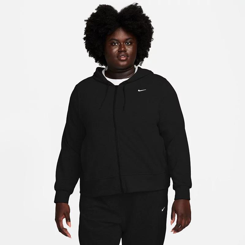 Nike Women's Dri-FIT One Full-Zip French Terry Hoodie (Plus Size) Product Image