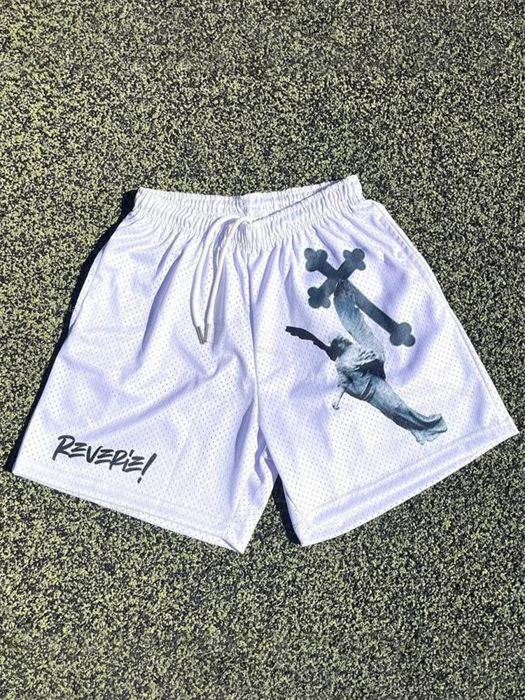 Statue Of The Angels Street Mesh Shorts Product Image