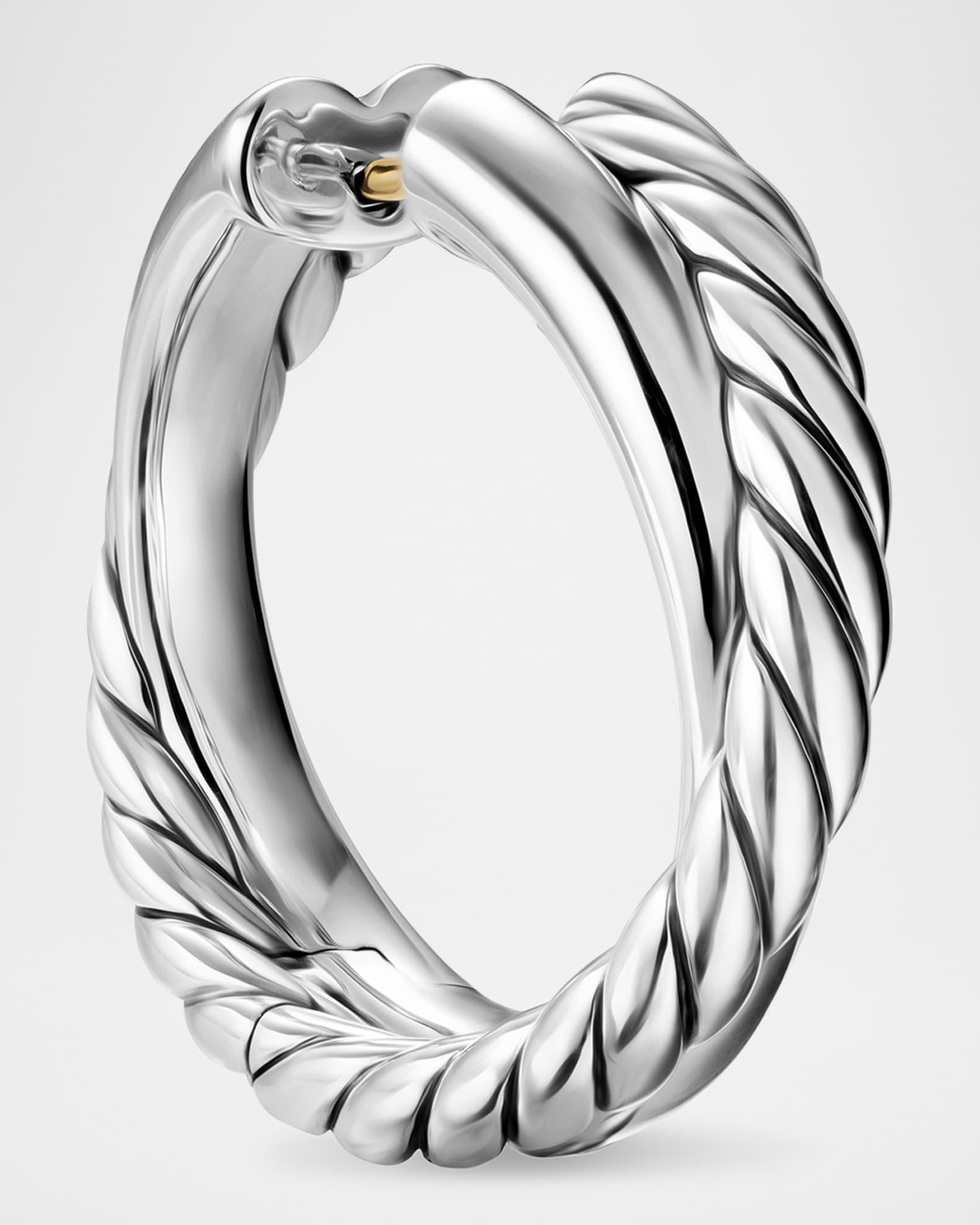 DY Mercer 2-Row Bracelet in Silver with 18K Gold Product Image