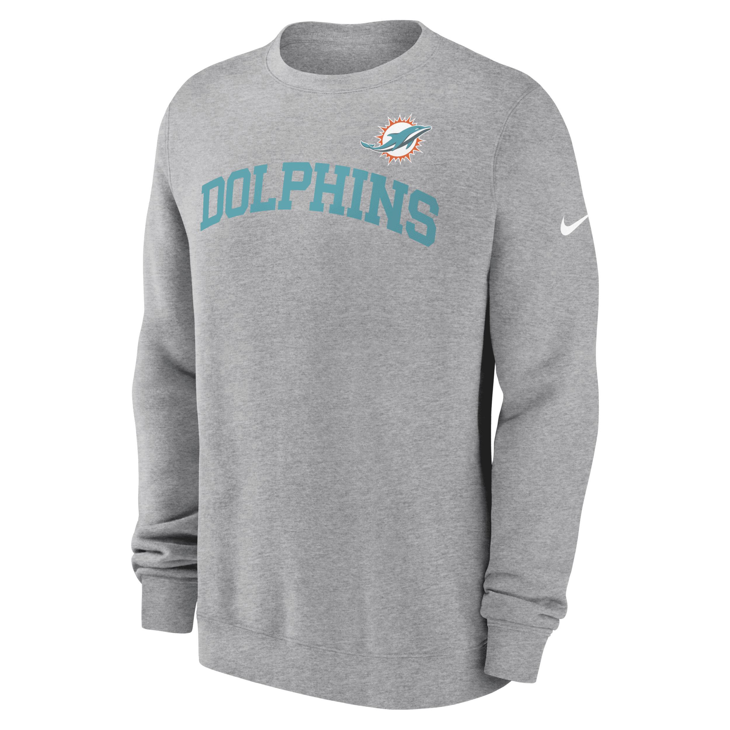 Miami Dolphins Club Nike Mens NFL Pullover Crew Product Image