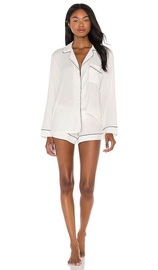 Womens Gisele 2-Piece Piped Pajama Set Product Image