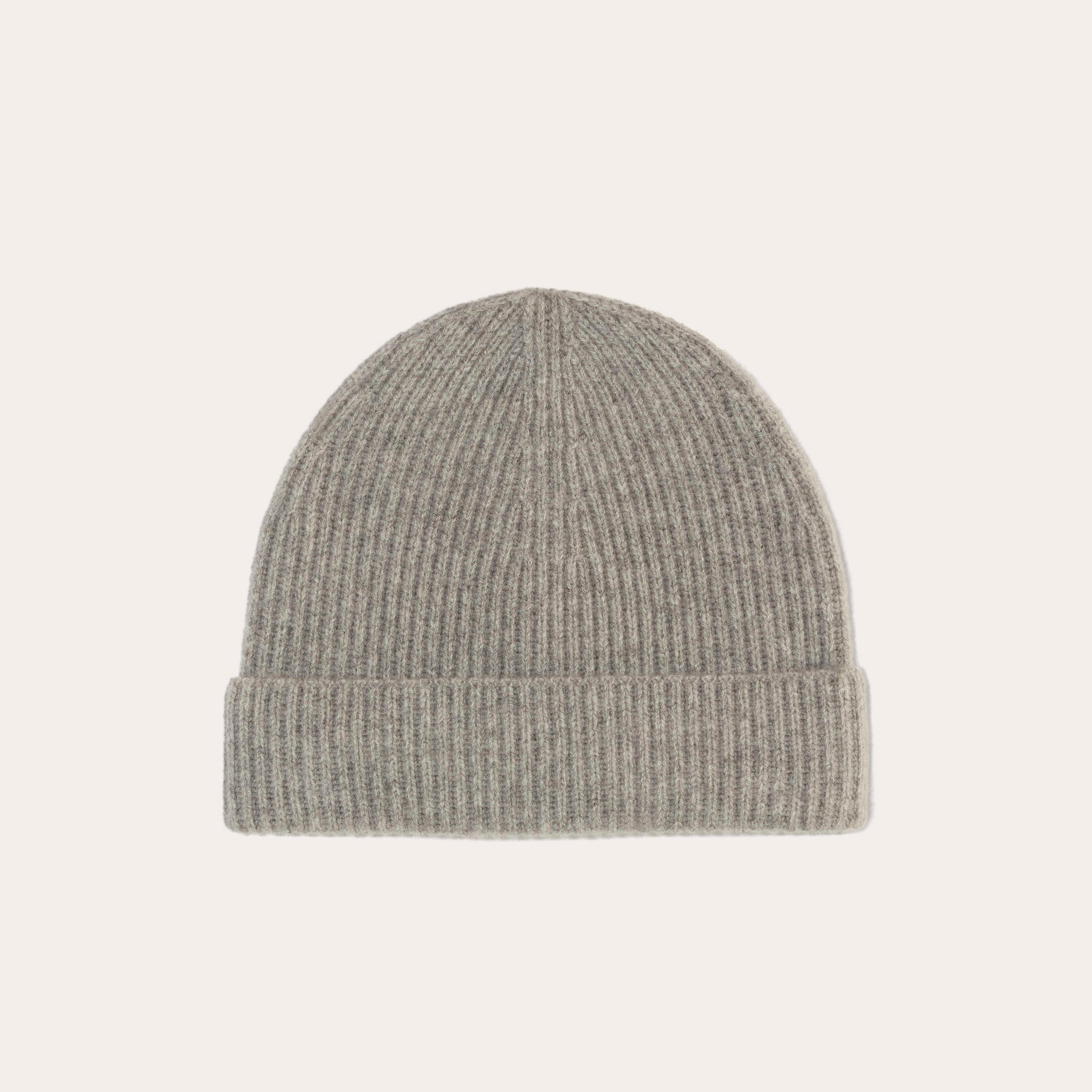 The Cashmere Ribbed Beanie Product Image