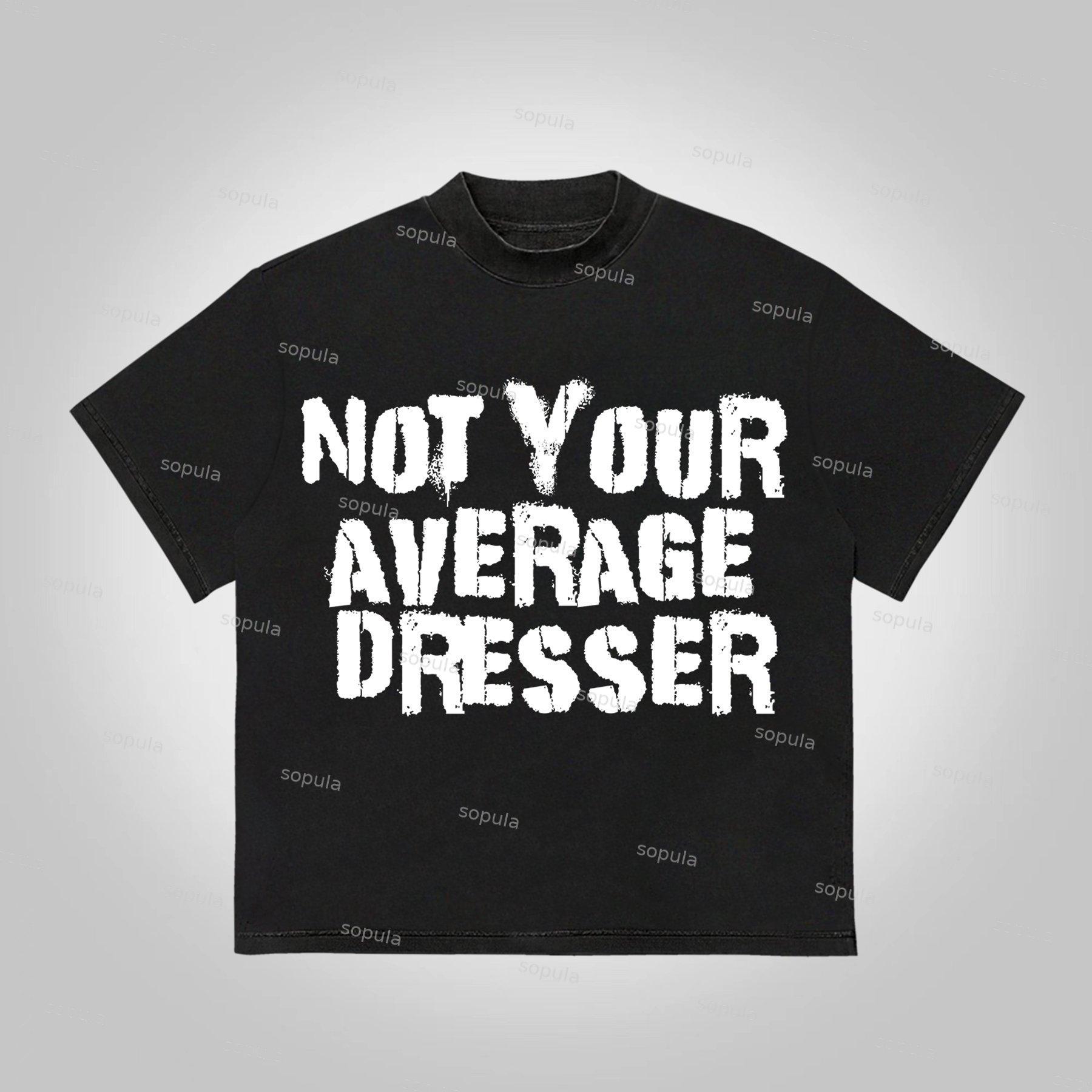 Sopula Not Your Average Dresser Print Cotton T-Shirt Product Image