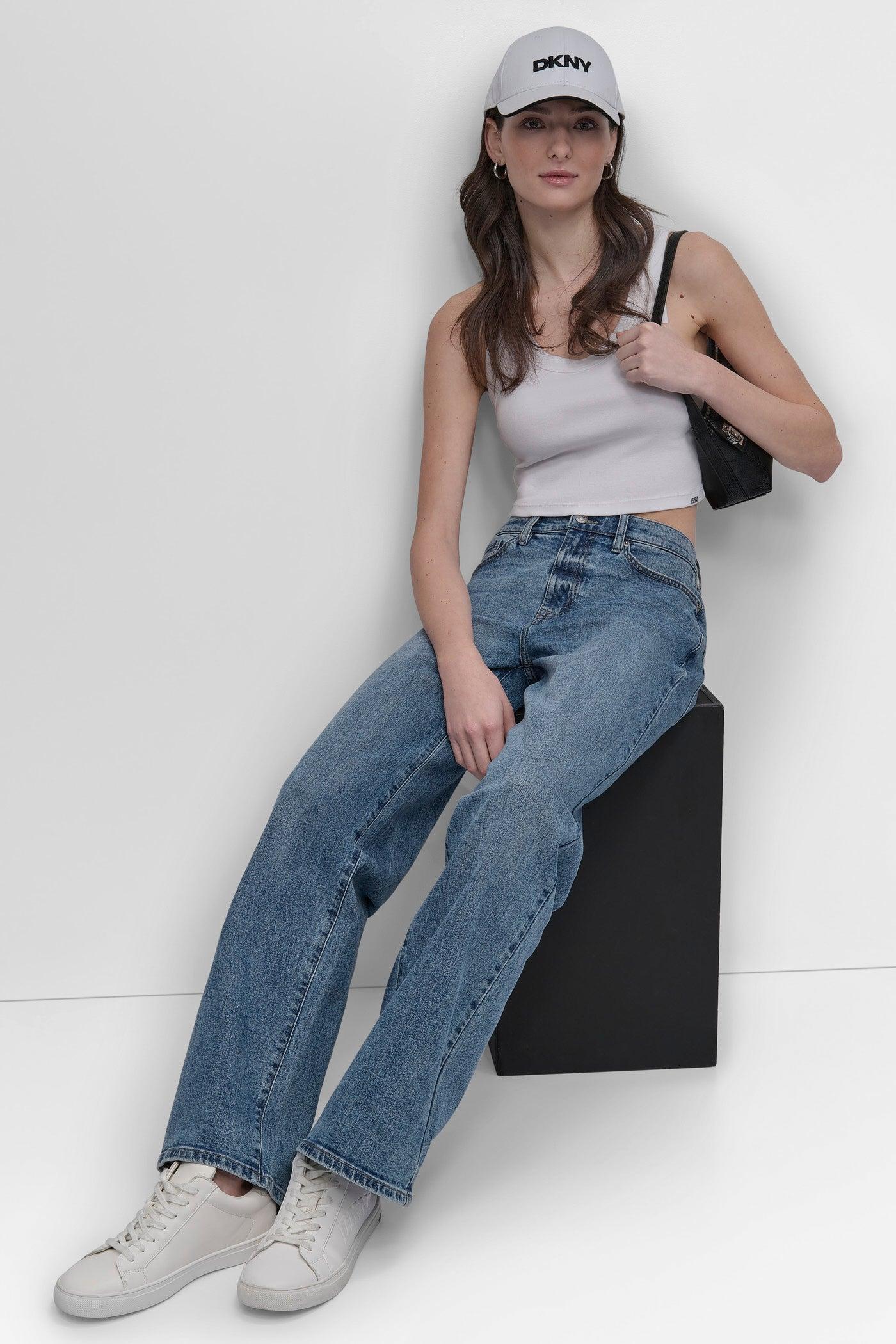 HIGH-RISE TAILORED WIDE-LEG JEAN Product Image
