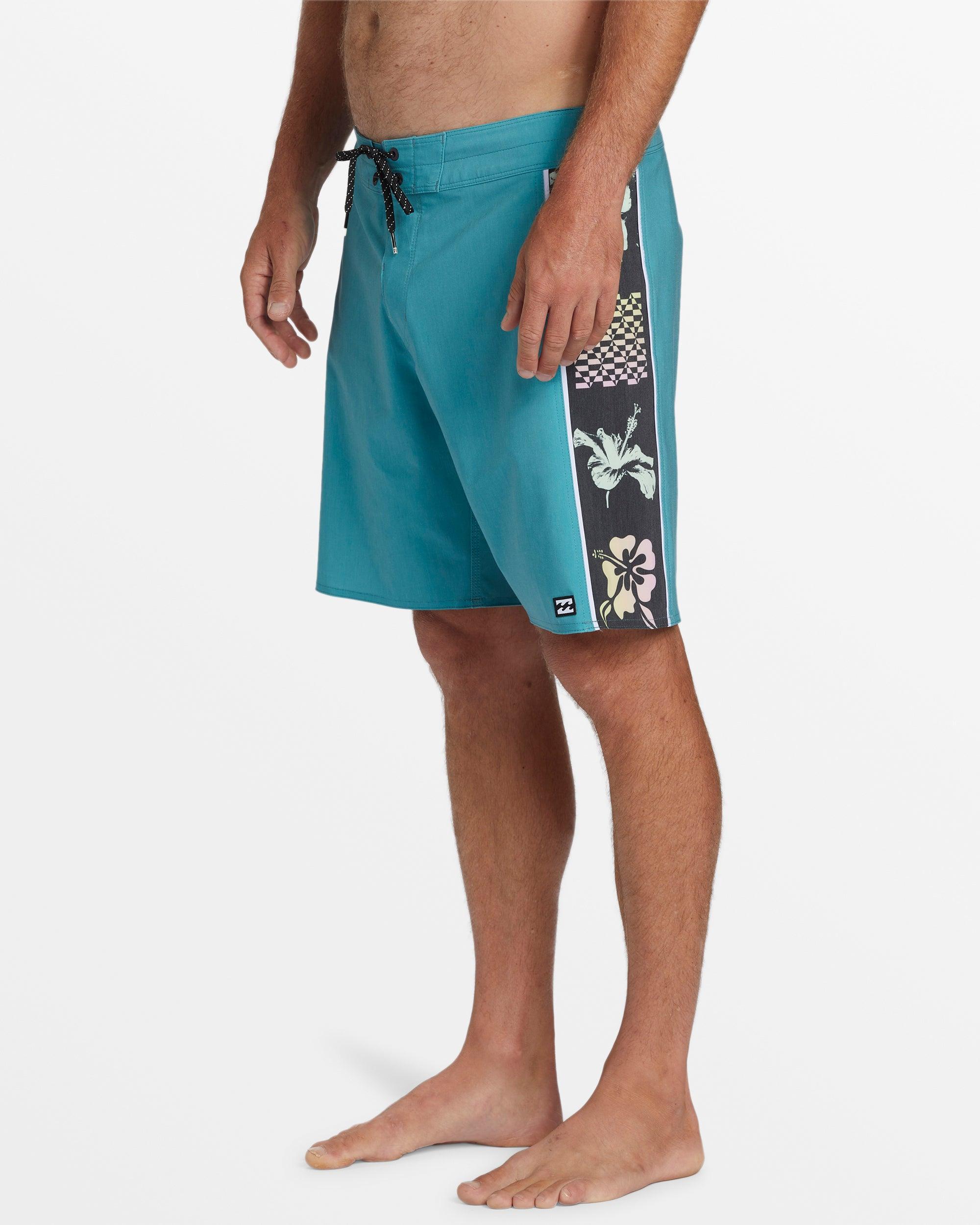 D Bah Pro 18" Boardshorts - Teal Male Product Image