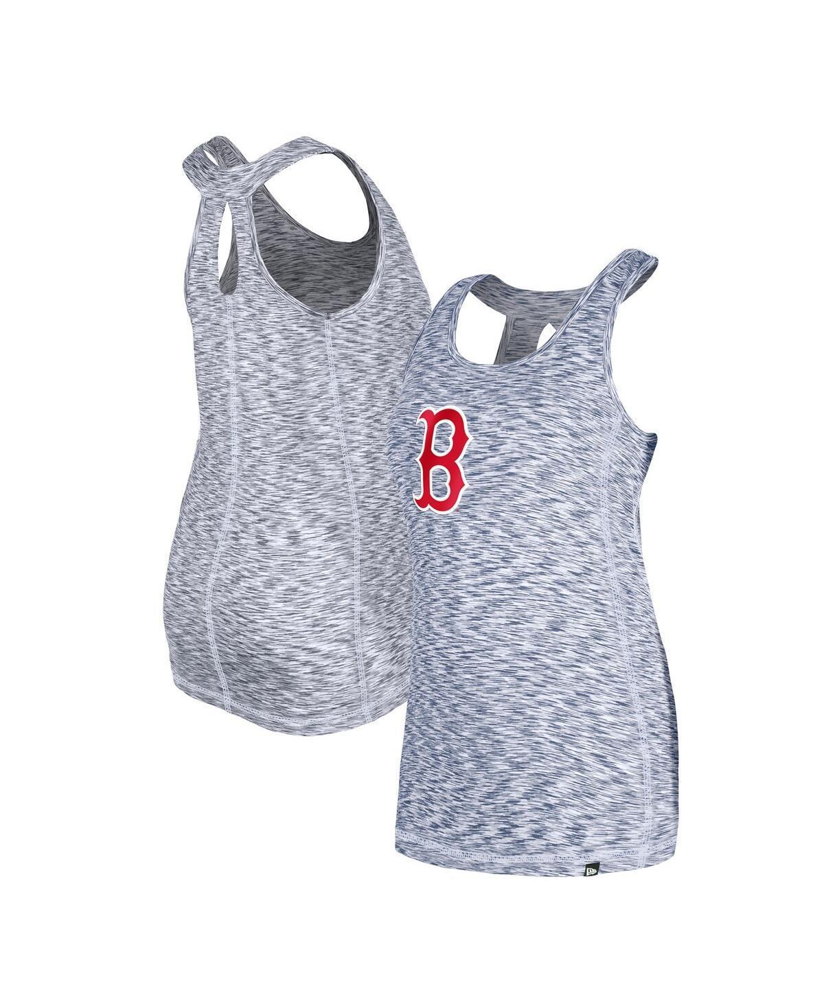 Women's New Era Navy Boston Red Sox Space Dye Keyhole Back Tank Top, Size: Medium, Blue Product Image