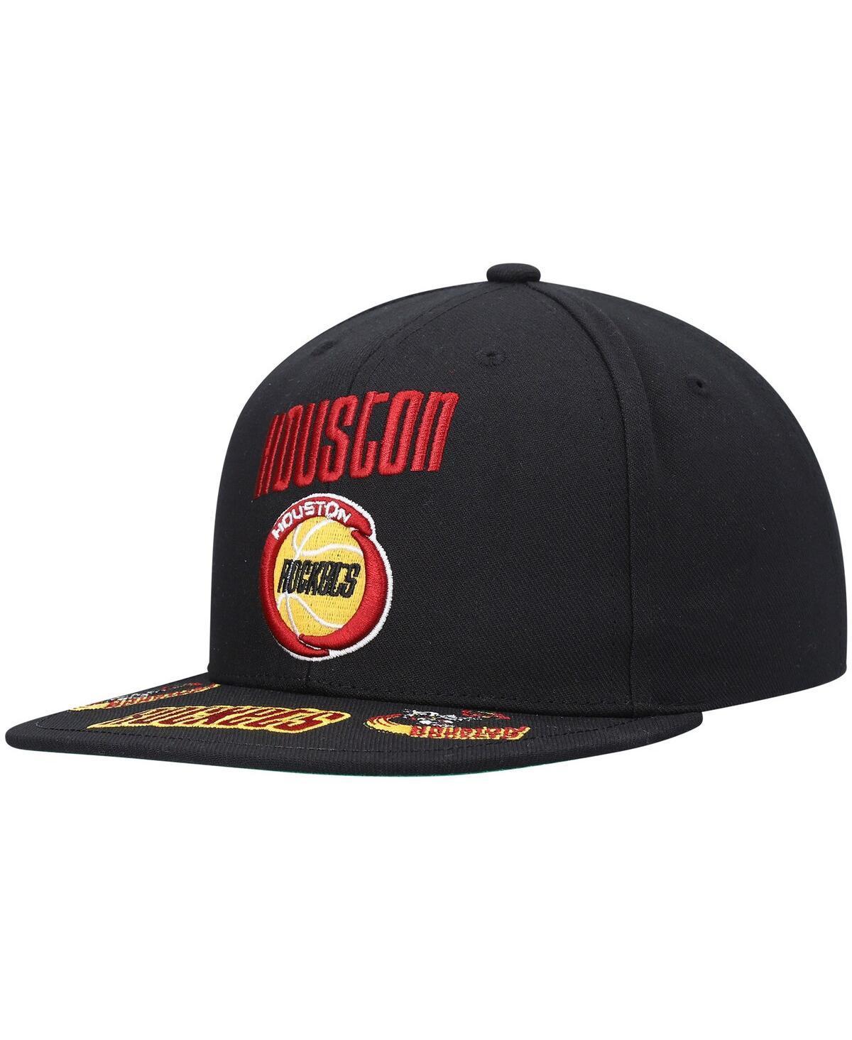 Mens Mitchell & Ness Houston Rockets Hardwood Classics Front Loaded Snapback Hat Product Image