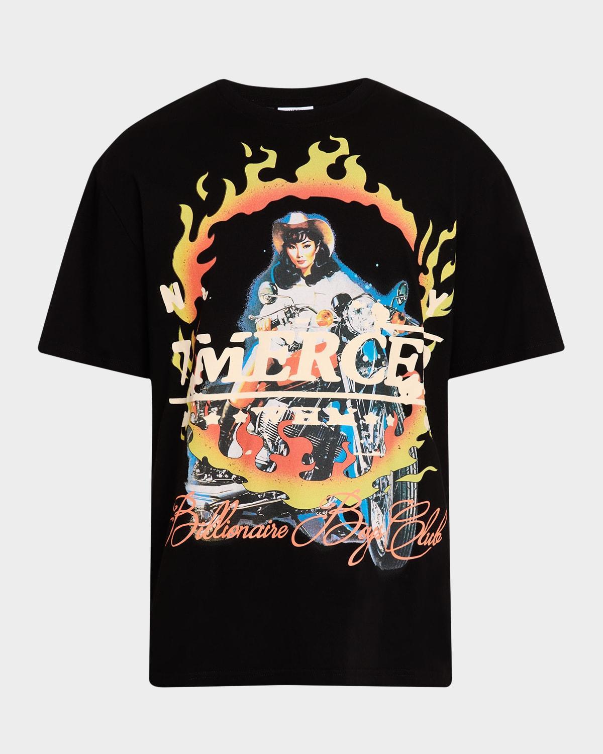 Billionaire Boys Club Oversize Mercer Motorcycle Graphic T-Shirt in Black at Nordstrom, Size X-Large Product Image