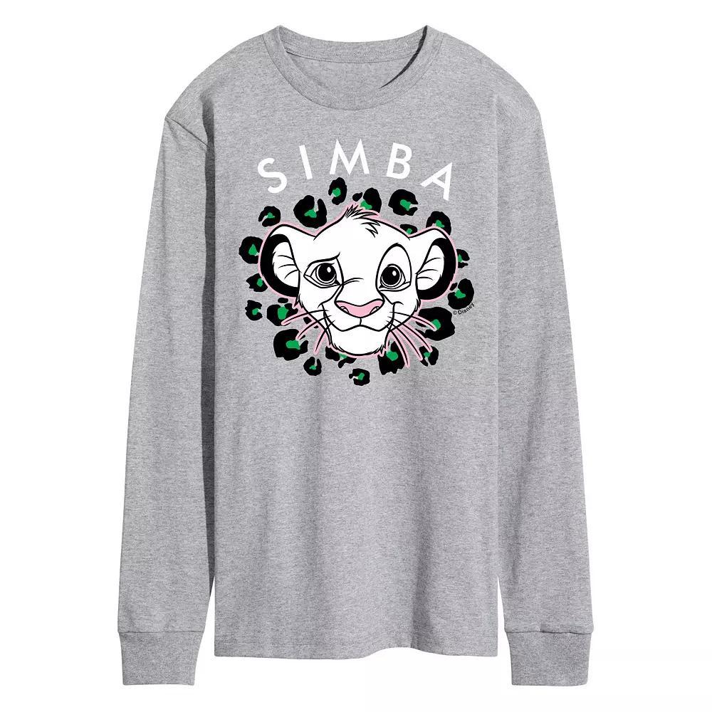 Disney's The Lion King Simba Men's Long Sleeve Graphic Tee,  Product Image
