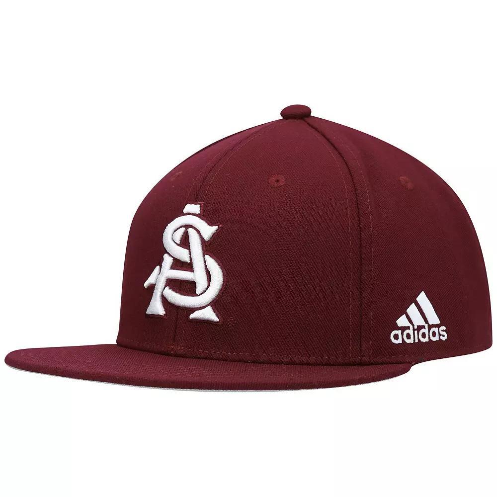 Men's adidas Maroon Arizona State Sun Devils Baseball On-Field Fitted Hat, Size: 7 1/2, Red Product Image