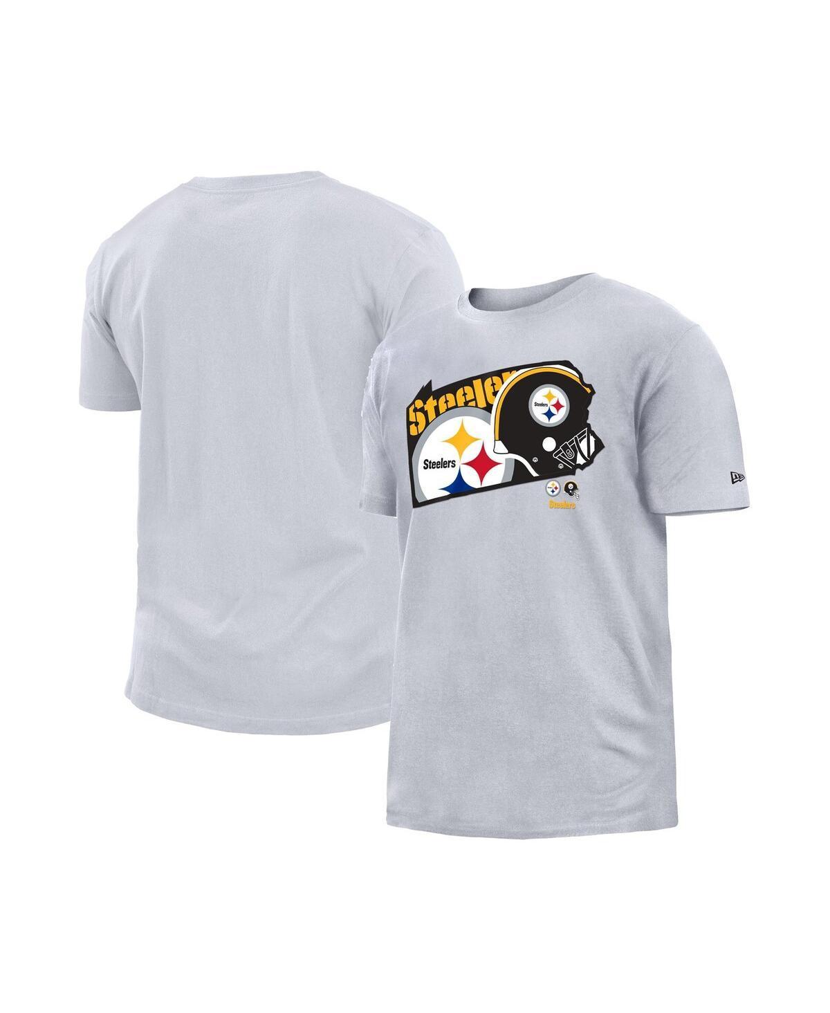 Mens New Era White Pittsburgh Steelers Gameday State T-shirt Product Image