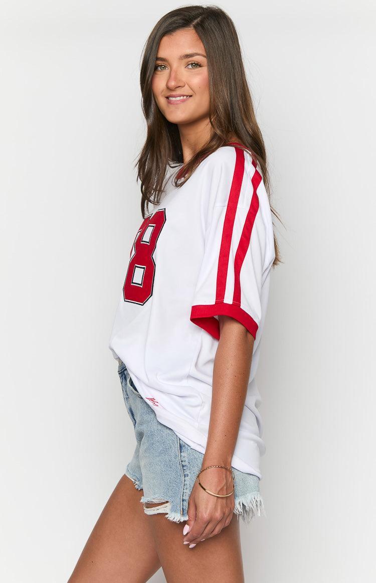 Beginning White Jersey Mini Dress Girls Product Image