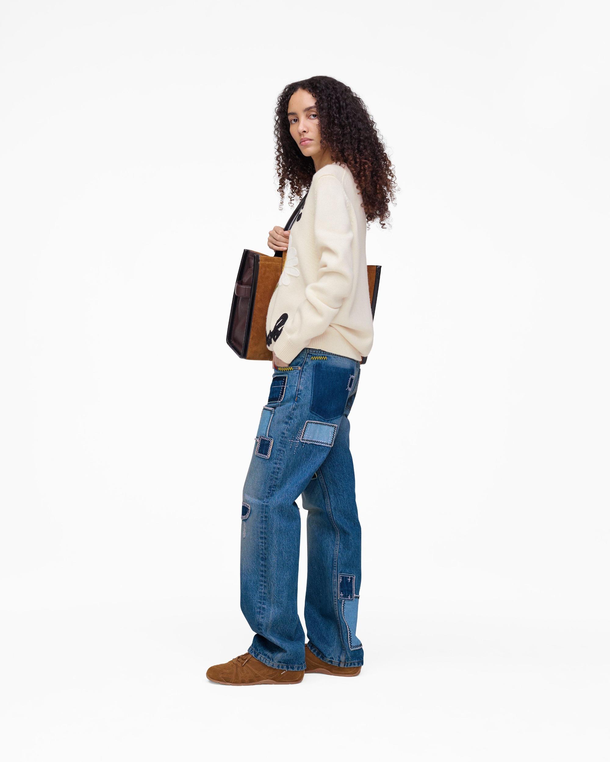 Patchwork Straight Jean Product Image