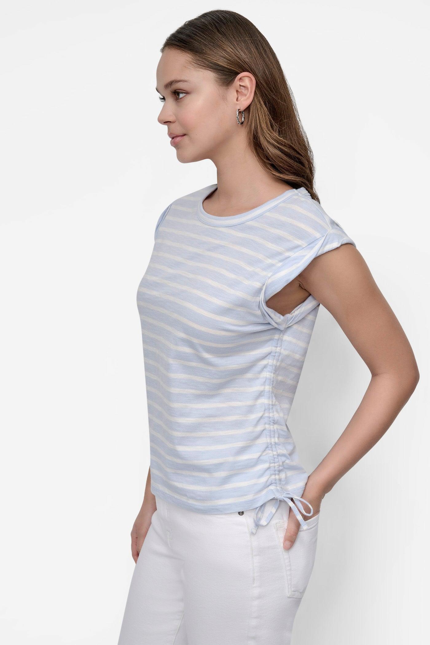 RUCHED SIDE-TIE TEE Product Image