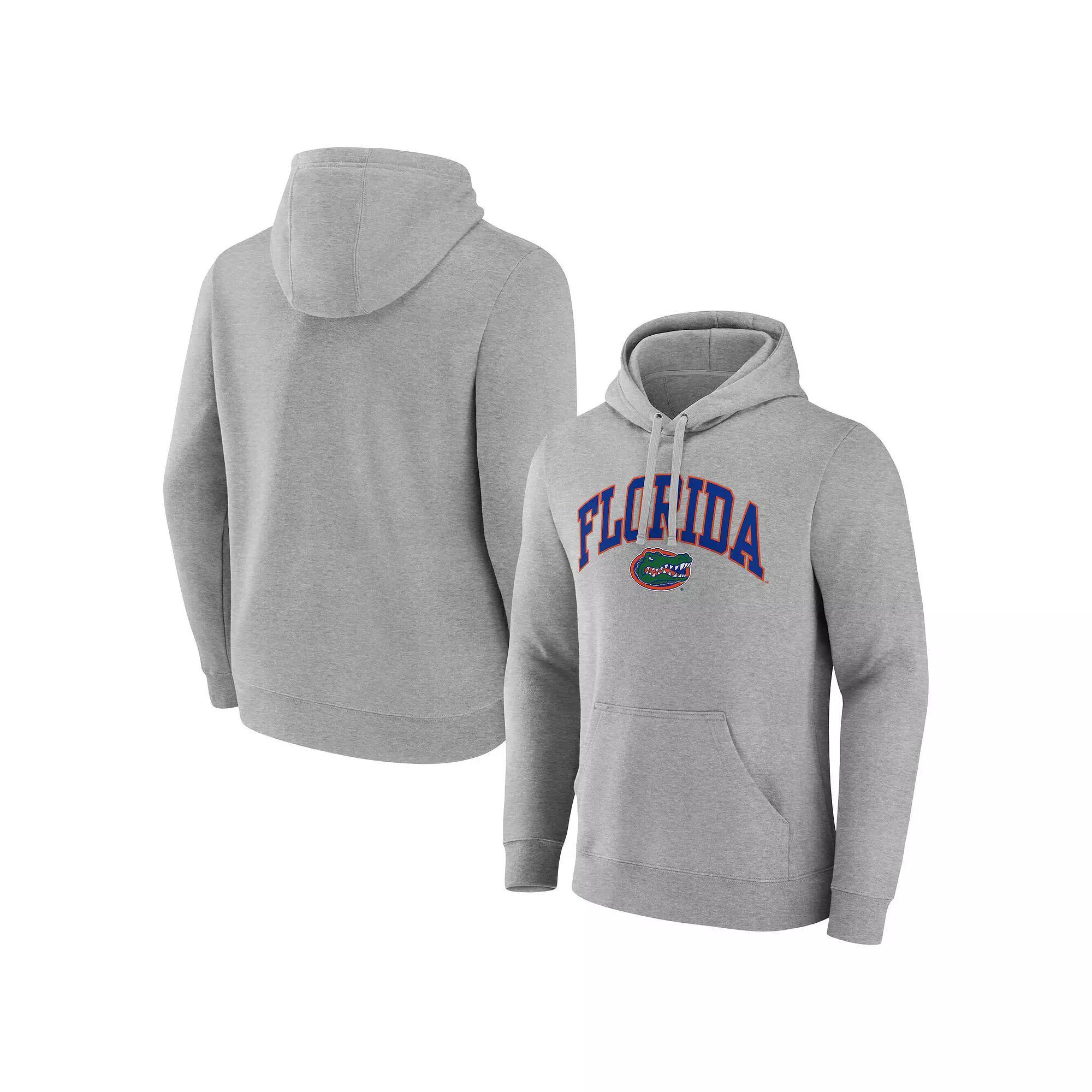 Men's Fanatics Gray Minnesota Golden Gophers Arched Logo Pullover Hoodie, Size: 2XL, Grey Product Image