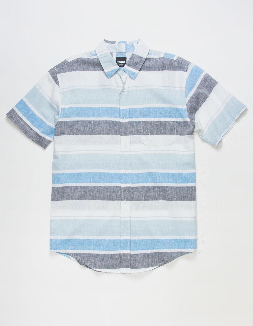 RSQ Mens Multi Stripe Button Up Shirt Product Image