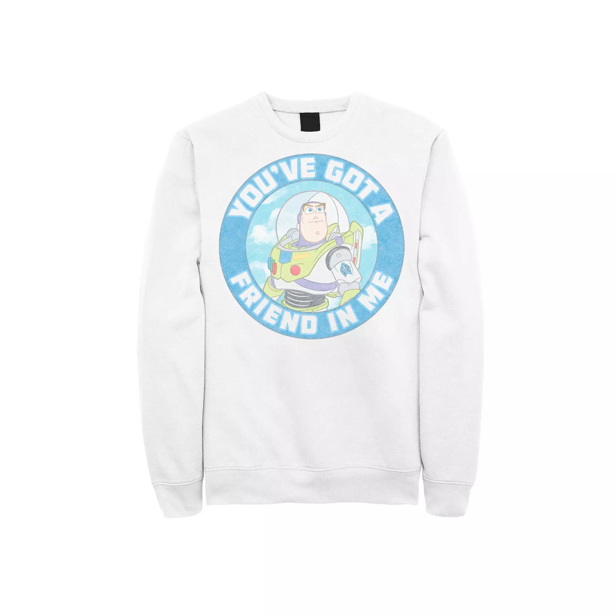 Disney / Pixar's Toy Story Buzz Lightyear Men's Friend In Me Fleece, Size: XL, White Product Image