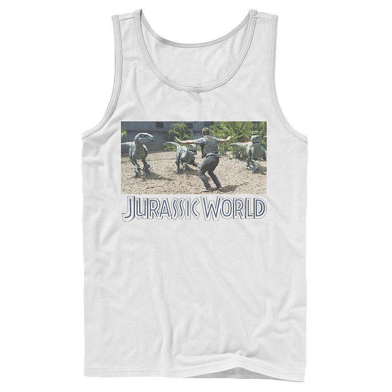 Mens Jurassic World Owen Raptor Pack Trainer Graphic Tank Top Product Image