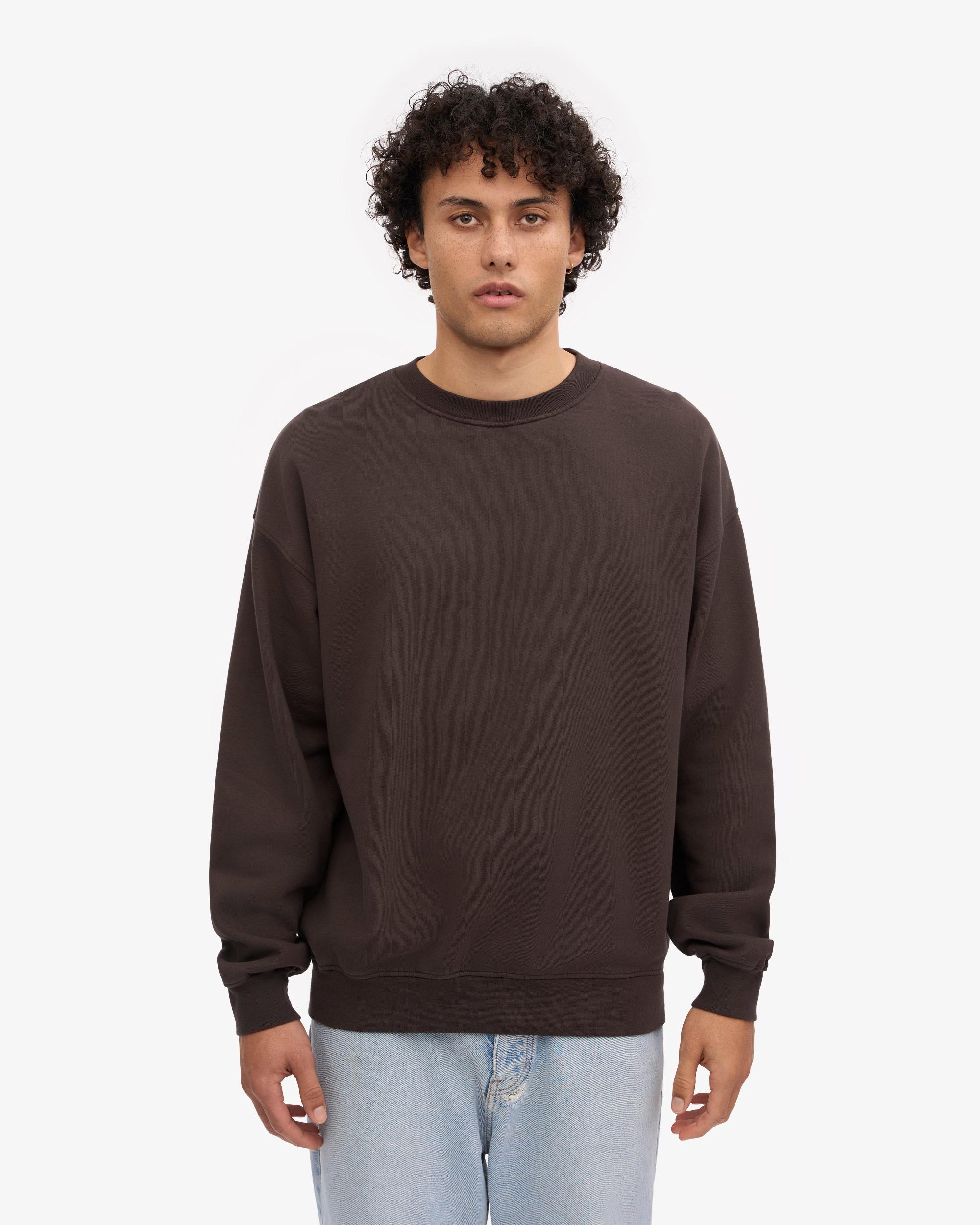 Organic Oversized Crew - Coffee Brown Product Image