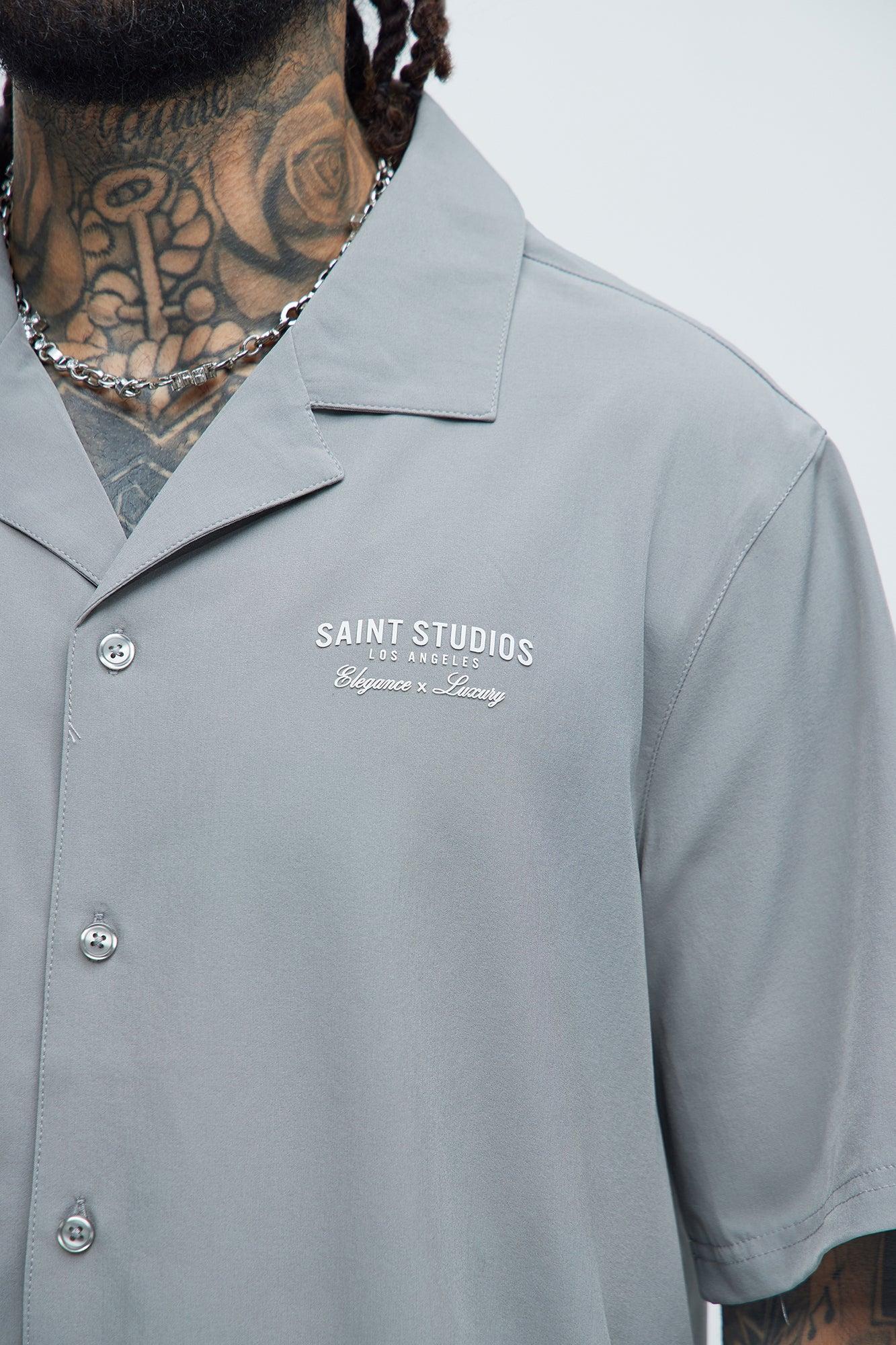 Saints Graphic Shirt - Grey Product Image