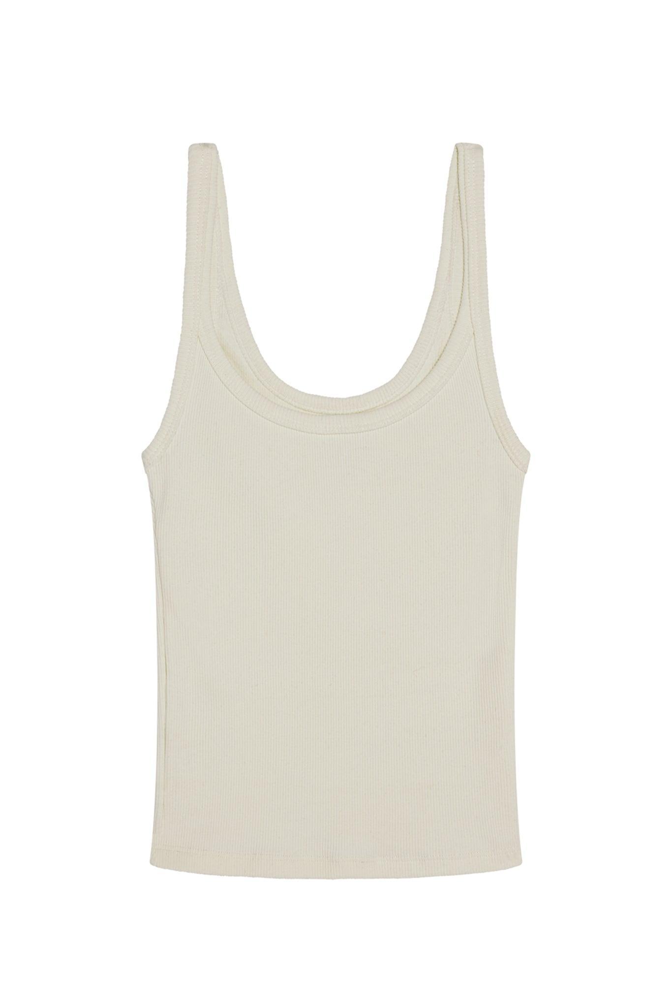 Devin Tank - Ivory Rib Product Image