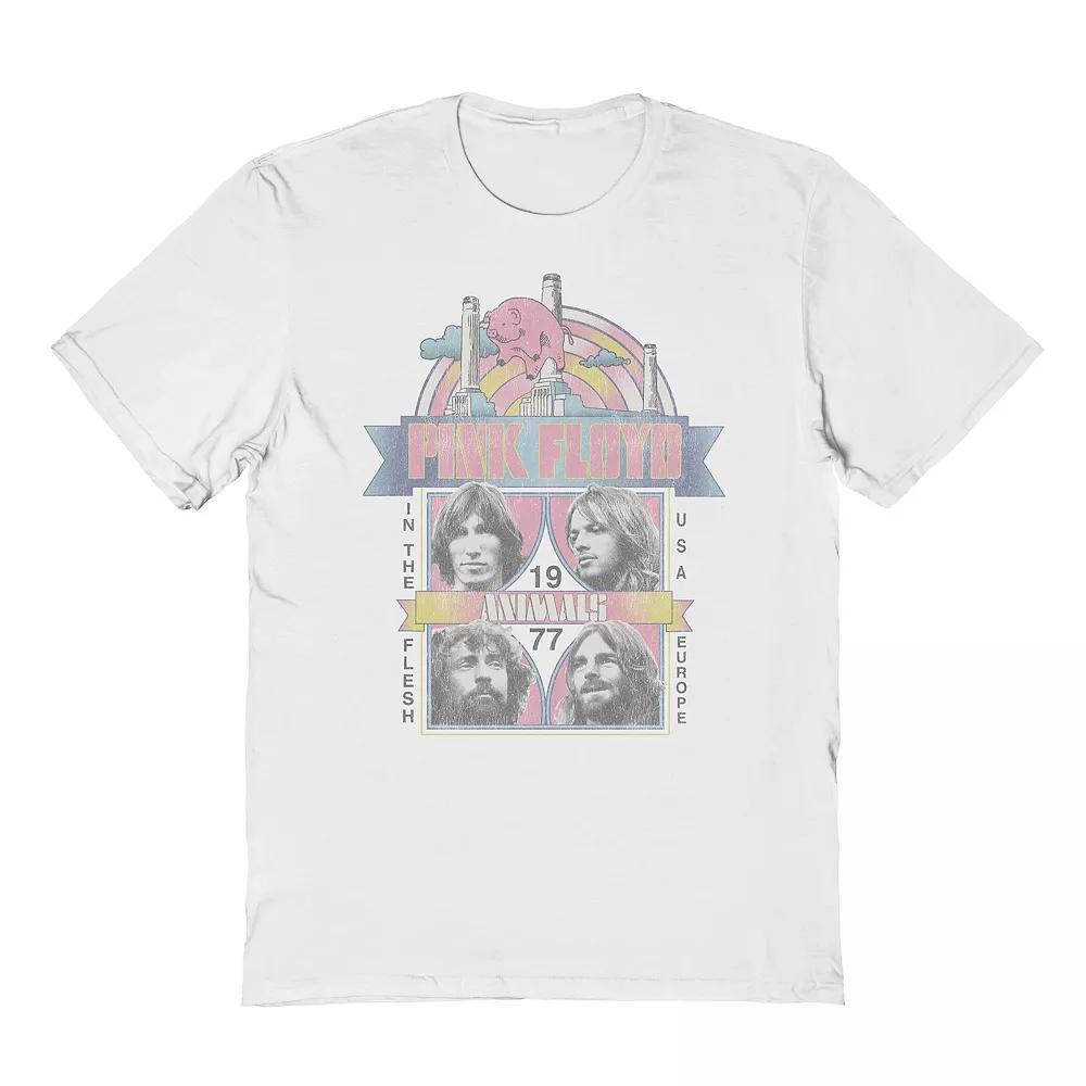 Men's Pink Floyd Animals Graphic Tee, Size: Medium, White Product Image