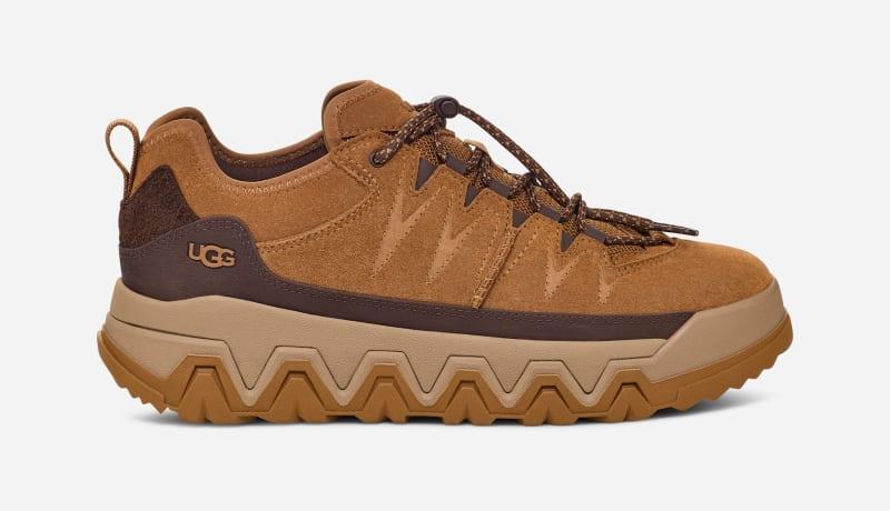 UGG Mens CapTrail Low Suede/Textile/Recycled Materials Sneakers Product Image