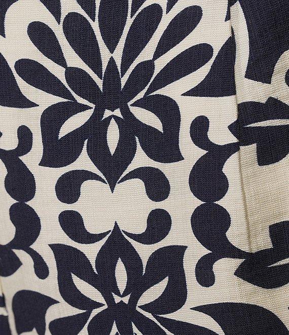 Skies Are Blue Printed Flat Front Coordinating Shorts Product Image