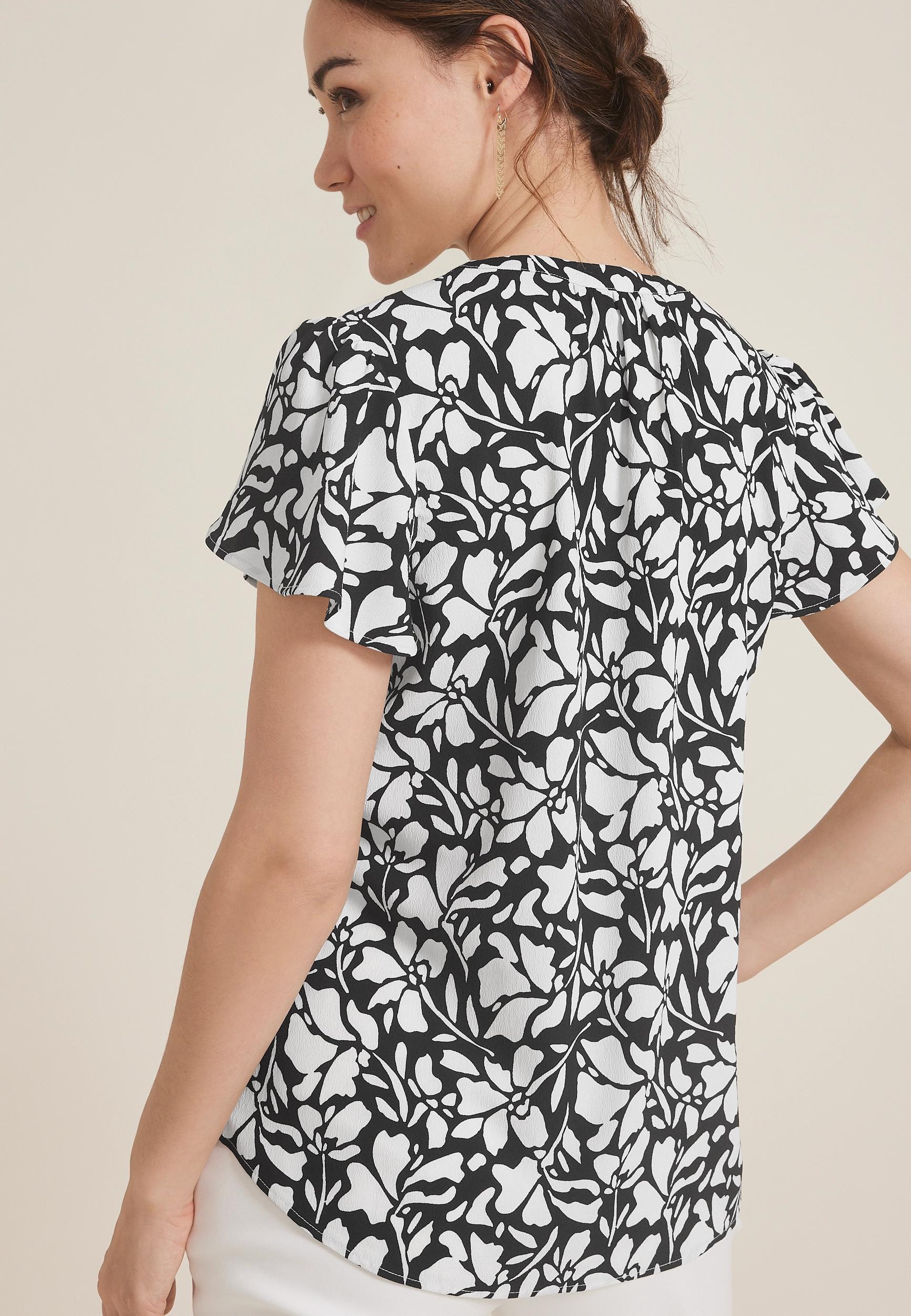 Atwood Flutter Sleeve Blouse Product Image