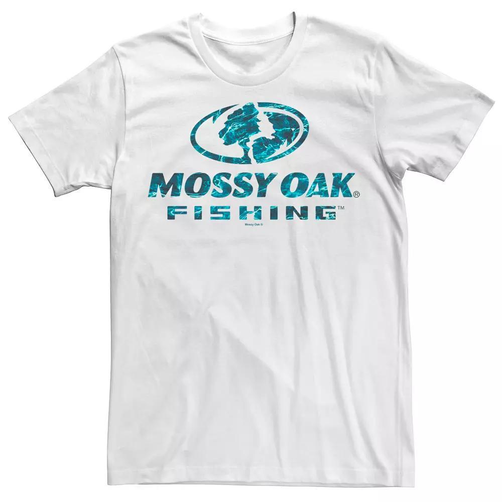 Men's Mossy Oak Fishing Blue Water Surface Logo Graphic Tee,  Product Image