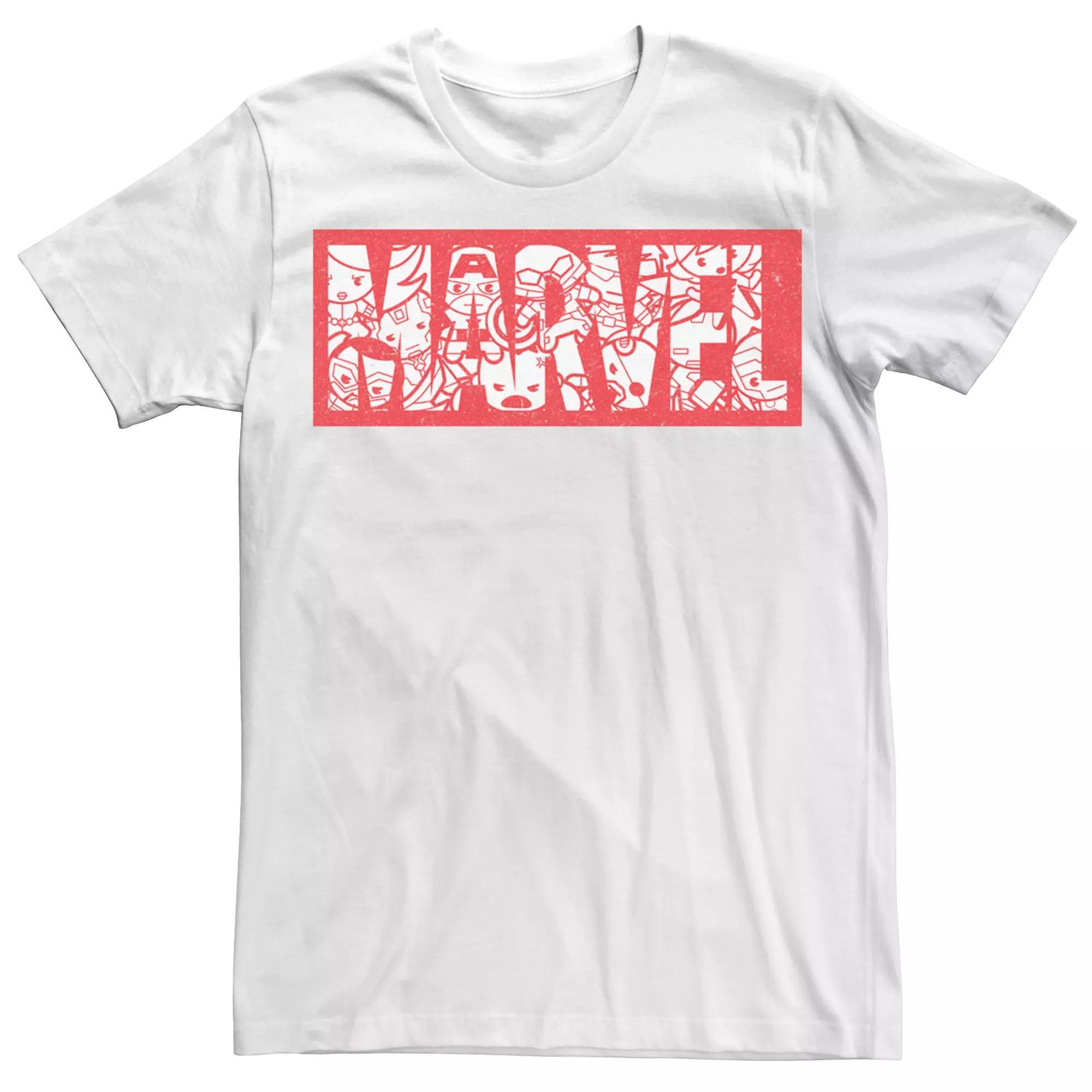 Men's Marvel Kawaii Art Collection Graphic Tee,  Product Image