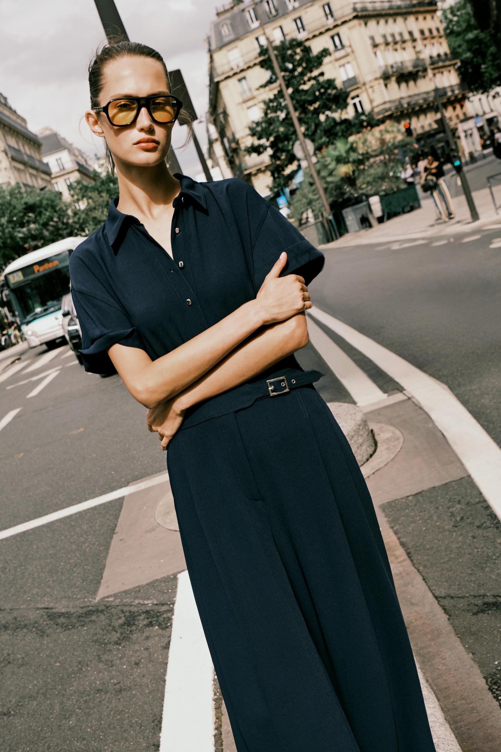 LONG CREPE JUMPSUIT Product Image