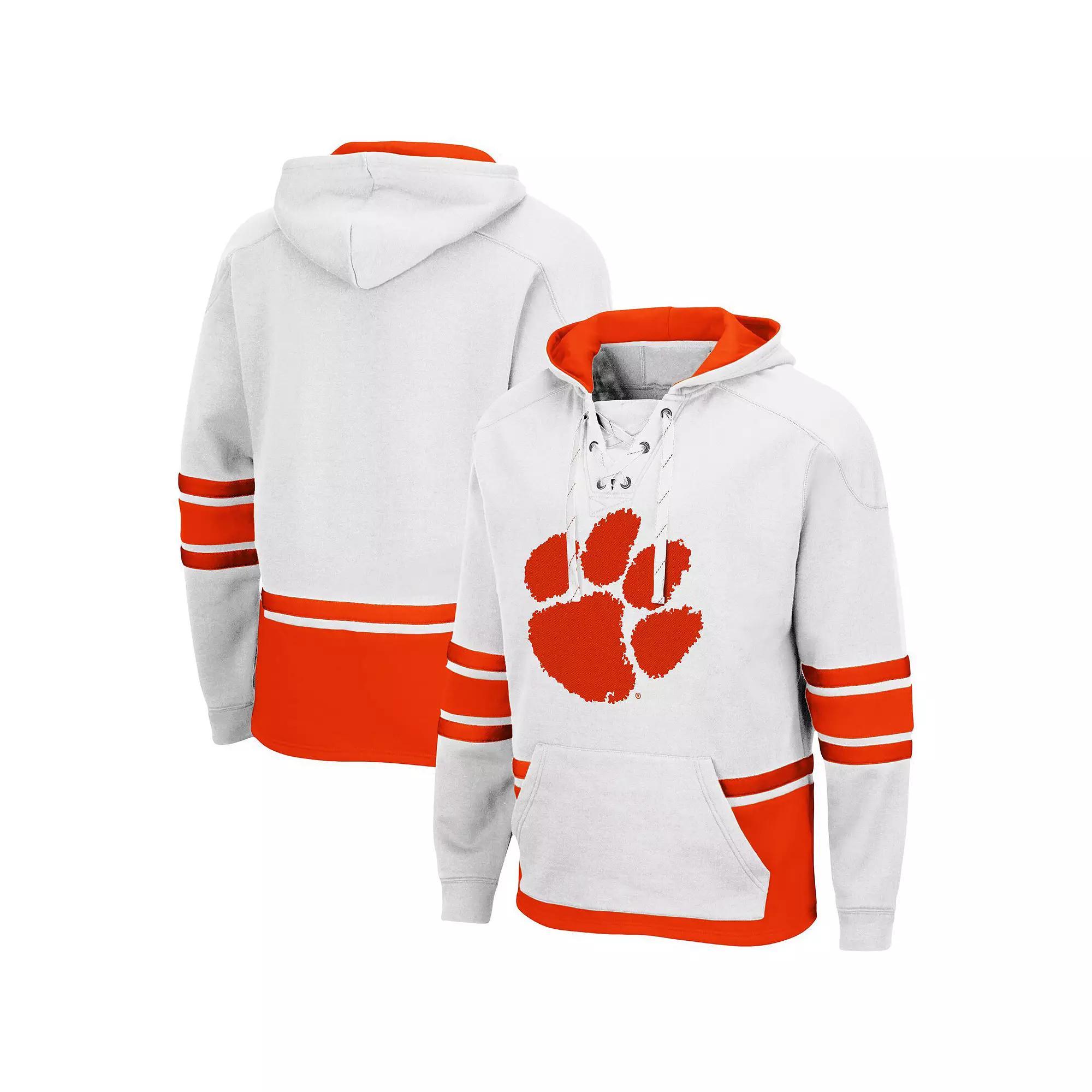 Men's Colosseum White Nebraska Huskers Lace Up 3.0 Pullover Hoodie, Size: Medium Product Image