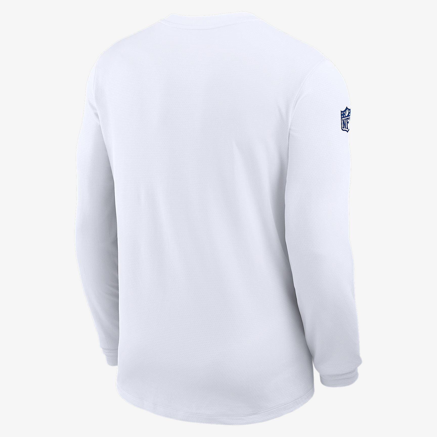Indianapolis Colts Sideline Coach Nike Mens Dri-FIT NFL Long-Sleeve Top | 03B10CEB98-81D Product Image