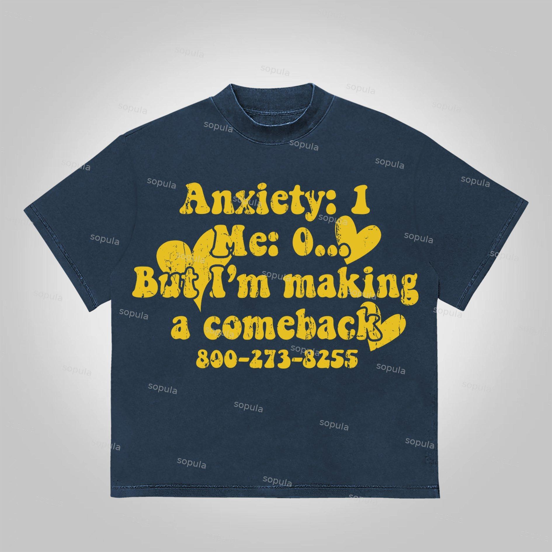 Mental Health I'm Making A Comeback Cotton T-Shirt Product Image