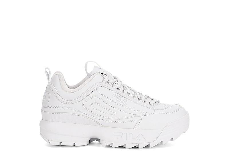 Fila Disruptor II Premium Sneakers White/White/White 9 Product Image