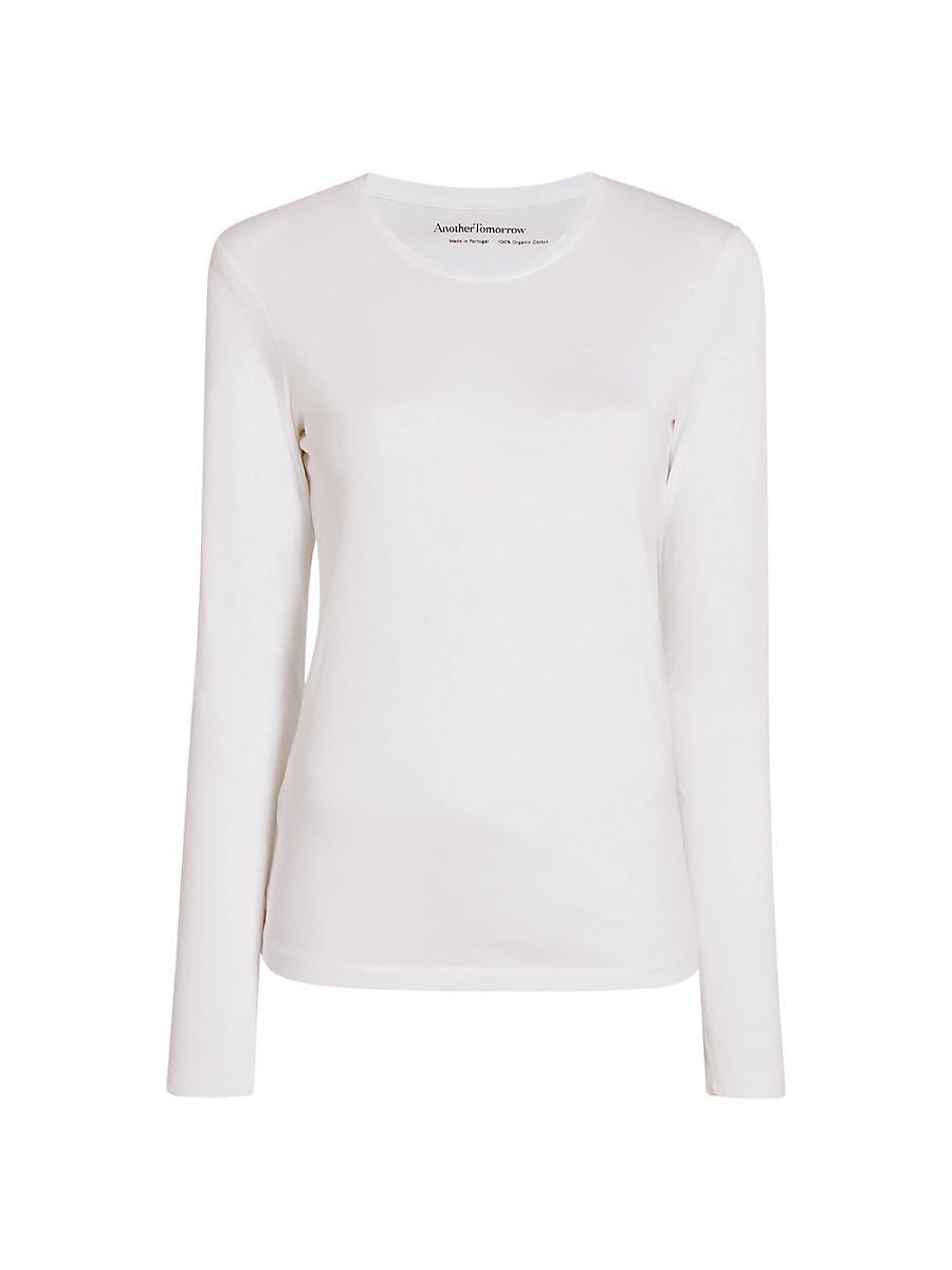 Womens Cotton Long-Sleeve T-Shirt Product Image