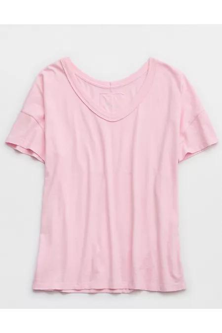 Aerie Oversized V-Neck Boyfriend T-Shirt Women's Product Image