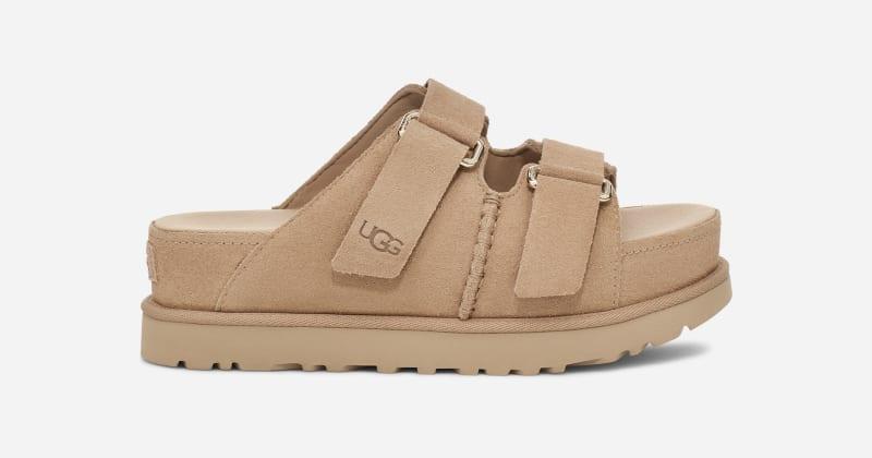 UGG Womens Goldenstar Hi Slide Suede Sandals Product Image