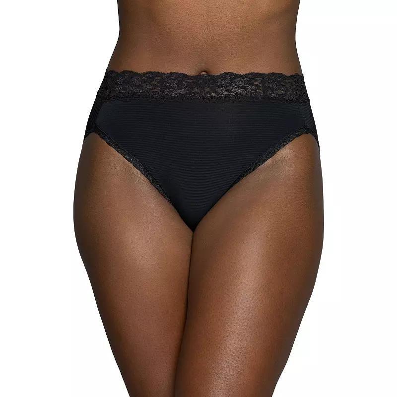 Women's Vanity Fair Lingerie® Flattering Lace Hi-Cut Panty 13280, Size: 6, Sheer Quartz Product Image