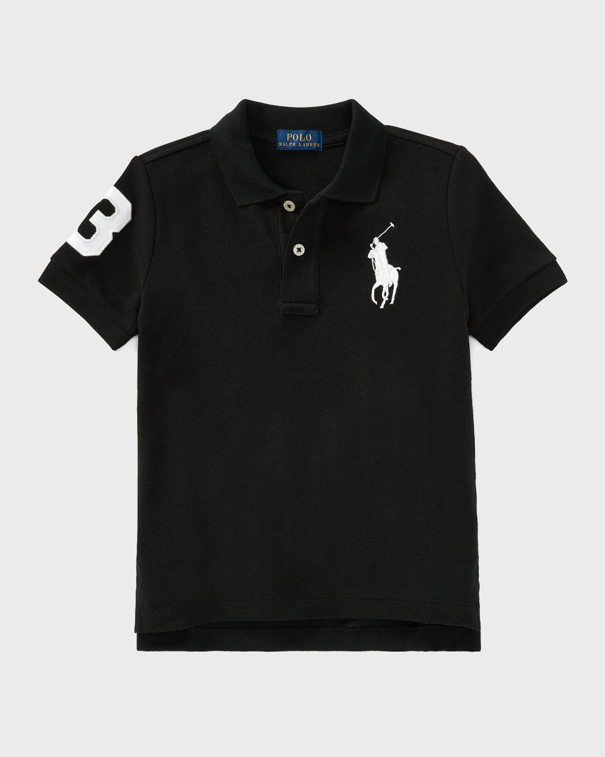 Boys Big Pony Pique Knit Polo, Size 2-7 Product Image