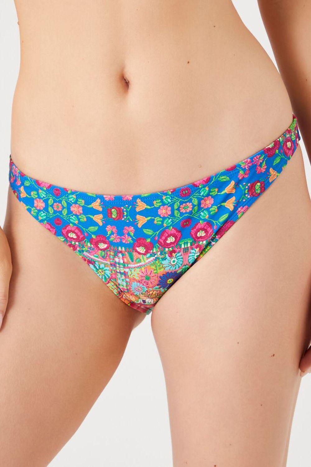 Floral Print Low-Rise Bikini Bottoms | Forever 21 Product Image