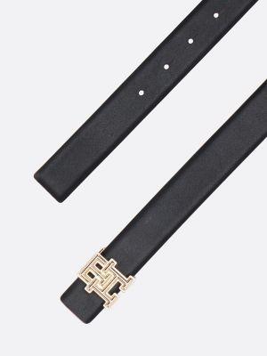 Monogram Buckle Reversible Leather Belt Product Image