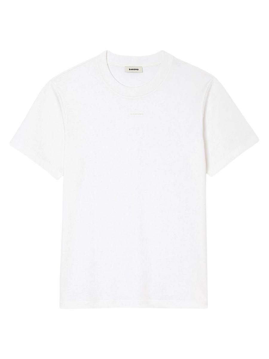 Mens Cotton T-Shirt with Logo Product Image