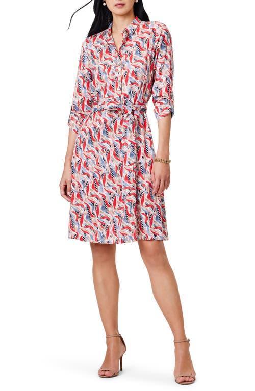 Womens Coral Waves Live-In Shirtdress Product Image